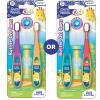 imageGuruNanda Butter on Gums Toddler Toothbrush with Sand Timer Extra Soft Bristles for Kids Age 2 Toothbrush with Tongue Cleaner ampamp Brush Cap 2 PackToddler Toothbrush