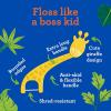 imageGuruNanda Kids Butter On Gums Cute Giraffe Toothbrush with Tongue Scraper ampamp Cover  Super Soft Bristles for Gentle Cleaning Ergonomic Handle Age 190 Count  Floss