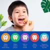 imageGuruNanda Kids Butter On Gums Cute Giraffe Toothbrush with Tongue Scraper ampamp Cover  Super Soft Bristles for Gentle Cleaning Ergonomic Handle Age 190 Count  Floss