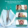 imageGuruNanda Kids Tongue Scraper 2Pack with Travel Case Stainless Steel Aids in Fresh Breath  TravelFriendly Tongue Cleaner GreenPinkOrangePack of 2  Combo Set With Travel Case