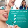 imageGuruNanda Kids Tongue Scraper 2Pack with Travel Case Stainless Steel Aids in Fresh Breath  TravelFriendly Tongue Cleaner GreenPinkOrangePack of 2  Combo Set With Travel Case