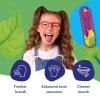 imageGuruNanda Kids Tongue Scraper 2Pack with Travel Case Stainless Steel Aids in Fresh Breath  TravelFriendly Tongue Cleaner GreenPinkOrangePack of 2  Kids Spoon Shaped