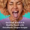 imageGuruNanda Kids Tongue Scraper 2Pack with Travel Case Stainless Steel Aids in Fresh Breath  TravelFriendly Tongue Cleaner GreenPinkOrangePack of 2  U Shaped