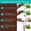 imageGuruNanda Saltair Lamp Essential Oil Diffuser ampamp Humidifier Aromatherapy Mist with Changing Light  Himalayan Salt  White  100mL