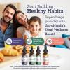 imageGuruNanda Total Wellness Boost with Liquid Ashwagandha Black Seed Oil ampamp GutCleanse  Helps with Immunity and Mind Care