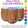 imageGuruNanda Woodsy Ultrasonic Diffuser ampamp Cool Mist Humidifier  Aromatherapy Diffuser with Auto ShutOff 7 LED Lights ampamp 5 Modes  Perfect for Spa Yoga Office ampamp Large Room  Helps to Relax 150 mL