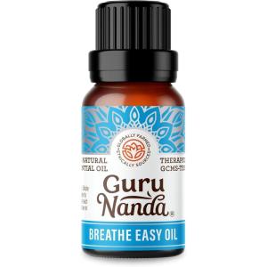 imageGuruNanda Breathe Easy Essential Oil Blend of 100 Natural ampamp Pure Essential Oils Aromatherapy Blend for Helps in Promoting Nasal Breathing 2X05 Fl OzBreathe Easy