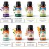imageGuruNanda Set of 8 Essential Oils 15ml x 8 100 Pure Aromatherapy Oils for Diffuser Massage Candle Making Lavender Peppermint Eucalyptus Orange Lemongrass Cedarwood Tea Tree Frankincense