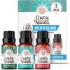 imageGuruNanda Sleep Essential Oil Set Pack of 3 x 034 Fl Oz  100 Pure Natural ampamp Undiluted Cedarwood Frankincense ampamp Lavender Aromatherapy Oils for Diffuser  Perfect for Massages ampamp DIY RecipesBreathe EO  3 Pack