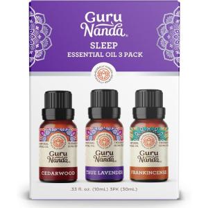 imageGuruNanda Essential Oil Blends Set of 6  Natural Essential Oil Set Aromatherapy Oil Blends for Diffusers  Breathe Easy Tranquility Harmony Calming Sleep Relaxation ampamp ThriveSleep EO  3 Pack