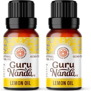 imageGuruNanda Peppermint Essential Oil 100 Pure Natural ampamp Undiluted Aromatherapy Oil for Diffusers ampamp DIY Recipes Invigorating Scent Helps Support Focus and Clarity 05 Fl OzLemon