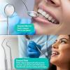 imageGuruNanda Professional Stainless Steel Dental Kit with Tongue Scraper Dental Mirror Scaler ampamp Gum Stimulator  4 Piece Tools Set1 Count Pack of 4