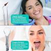 imageGuruNanda Professional Stainless Steel Dental Kit with Tongue Scraper Dental Mirror Scaler ampamp Gum Stimulator  4 Piece Tools Set1 Count Pack of 4