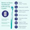 imageGuruNanda TravelFriendly Oral Care Kit 1 Butter on Gums Toothbrush 1 Tongue Scraper 4 DualAction Floss Picks 1 Coconut ampamp Mint Oil Pulling SachetTeal
