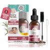 imageGuruNanda Natural Castor Oil Eyelash Enhance Serum with Rosemary Oil  Brush Applicator ampamp 5 Pipettes Helps Natural Hair Growth for Eyebrows ampamp Beards 2 Fl Oz