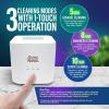 imageGuruNanda Retainer ampamp Denture Cleaning Pod  Ultrasonic 45kHz ampamp UV Light Cleaner 3 Modes for Retainers Dentures Brushes ampamp Teeth Cushions
