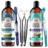 imageGuruNanda Advanced Oil Pulling ampamp Coconut Oil Pulling Bundle with Toothbrush Tongue Scraper  for Happy Teeth ampamp Gums ampamp Bad Breath