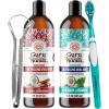 imageGuruNanda Coconut Oil Pulling and Ashwagandha Oil Pulling Promotes Fresh Breath and Happy Gums 7 Essential Oils ampamp Vitamins for Healthy Teeth ampamp Gums AlcoholFree