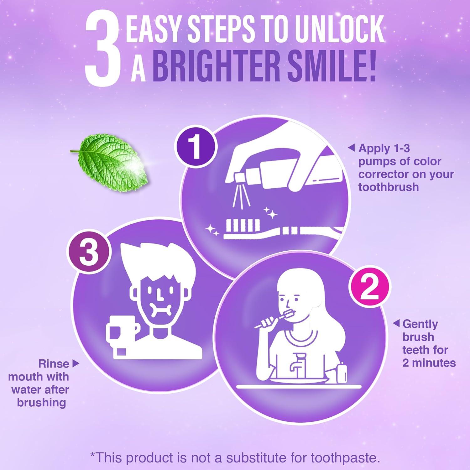 imageGuruNanda Purple Color Corrector Serum FluorideFree ampamp Gentle Instant Teeth Whitening with Essential Oils Up to 50 Uses 2 Pack