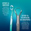 imageGuruNanda 7Step Regimen 10  Oil Pulling Toothbrush Tongue Scraper Floss Water Flosser Mouthwash Whitening Strips for Complete Oral Care Pack of 8