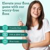 imageGuruNanda Dental Mint Floss Picks  Non Shred Thread with Angled Pick for Effective Plaque Removal  Dentist Recommened  Travel Friendly for Adults ampamp Kids  100 Pack100 Count Pack of 1