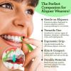 imageGuruNanda Dual Function Tongue Scraper ampamp Aligner Removal Tool  2in1 Oral Care Tool for Fresh Breath ampamp Easy Aligner Care  TravelFriendly 40 Count
