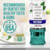 imageGuruNanda Hydroxyapatite Toothpaste SLS ampamp Fluoride Free 4 Pack Whitening Toothpaste  Freshens Breath Fights Plaque  with 2 Toothbrushes 2 Tongue Scrapers ampamp 2 Tube Squeezers4 Ounce Pack of 1