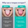 imageGuruNanda Tongue Scraper for Adults 4Pack with Travel Case 420 Medical Grade Stainless Steel Aids in Fresh Breath ampamp Oral Care  TravelFriendly1 Count Pack of 4