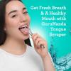 imageGuruNanda Tongue Scraper for Adults 4Pack with Travel Case 420 Medical Grade Stainless Steel Aids in Fresh Breath ampamp Oral Care  TravelFriendly1 Count Pack of 4