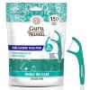 imageGuruNanda Dual Slickers Floss Picks  Double Threaded Dyneema Dental Floss with Foldable Toothpick for Effective Plaque Removal  Unflavored 150 Ct150 Count