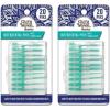 imageGuruNanda Interdental Picks with Travel Case  Floss Tooth Pick for Teeth Cleaning  Flexible Rubber Bristles  20 Picks20 Count Pack of 2