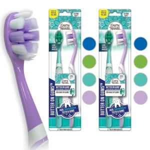 imageGuruNanda Butter On Gums Toothbrush ADA Accepted With 8000 Ultra Soft Softex Bristles for Sensitive ampamp Receding Gums Perfect for Whiter Teeth 6 CtVarious Colors