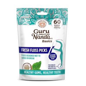 imageGuruNanda Dental Mint Floss Picks  Non Shred Thread with Angled Pick for Effective Plaque Removal  Dentist Recommened  Travel Friendly for Adults ampamp Kids  100 Pack60 Count Pack of 1