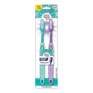 imageGuruNanda Dew Drop Toothbrushes  Medium Bristles for Deep Cleaning  Gentle on Teeth ampamp Gums  Ideal for Kids ampamp Adults  Pack of 2