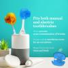 imageGuruNanda Brush Pods 4 Pack  Toothbrush Head Cover for Manual ampamp Electric Brushes  ClipOn Plastic Toothbrush Protector with Natural Essential Oil Vapors  Colors VariesPack of 1
