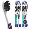 imageGuruNanda Butter on Gums Charcoal Toothbrush  8000 Softex Bristles for Sensitive Teeth ampamp Gums  BPA ampamp Latex Free Teeth Whitening Toothbrush with Ergonomic Rubber Handle for Kids ampamp Adults  1 CountCharcoal