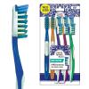 imageGuruNanda MultiAction Toothbrush with Tongue Cleaner  Soft Bristles for Sensitive Teeth ampamp Gums  Assorted Colors Pack of 8