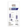 imageGuruNanda Compact Water Dental Flosser Portable Travel Size Oral Irrigator Flosser with Collapsible 180 ml Tank Smart Timer 4 Flossing Modes TSAApproved  BlackLavender