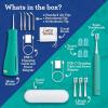 imageGuruNanda Lion ampamp Lamb Kit 20 Electric Toothbrush with Water Flosser Combo 4 Jet Tips 4 Brush Heads ampamp IPX7 Waterproof Design for Complete Oral Care TealTeal