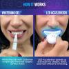 imageGuruNanda Professional Teeth Whitening Wireless Kit with LED Light ampamp Whitening Pen Helps Remove Surface Stains from Coffee Food Soda 40 Treatments