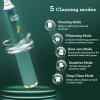 imageGuruNanda Steel Sonic Toothbrush  Rechargeable 5 Modes 2 Min Smart Timer ampamp Replacement Brush Heads  TealTeal