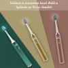 imageGuruNanda Steel Sonic Toothbrush  Rechargeable 5 Modes 2 Min Smart Timer ampamp Replacement Brush Heads  TealTeal