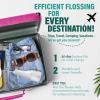imageGuruNanda Water Dental Flosser 20 XL  380ML Large Tank 4 Flossing Modes Cordless ampamp Portable with Smart Timer for Deep Cleaning ampamp Happy Gums  WhiteLavender