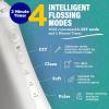 imageGuruNanda Water Dental Flosser 20 XL  380ML Large Tank 4 Flossing Modes Cordless ampamp Portable with Smart Timer for Deep Cleaning ampamp Happy Gums  WhiteWhite