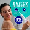 imageGuruNanda Water Dental Flosser 20 XL  380ML Large Tank 4 Flossing Modes Cordless ampamp Portable with Smart Timer for Deep Cleaning ampamp Happy Gums  WhiteLavender