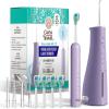 imageGuruNanda Lion ampamp Lamb Kit 20 Electric Toothbrush with Water Flosser Combo 4 Jet Tips 4 Brush Heads ampamp IPX7 Waterproof Design for Complete Oral Care TealLavender