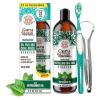 imageGuruNanda Starter Pulling Oil Mouthwash for Natural Teeth Whitening Coconut and Peppermint Oil for Fresh Breath ampamp Happy Gums AlcoholFree 8 Oz8 Fl Oz Pack of 1
