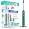 imageGuruNanda Steel Sonic Toothbrush  Rechargeable 5 Modes 2 Min Smart Timer ampamp Replacement Brush Heads  TealTeal