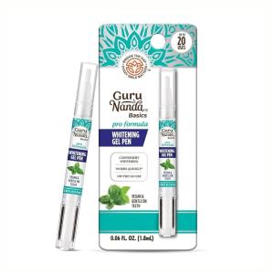 imageGuruNanda Teeth Whitening Pen006 fl oz20 Uses Vegan ampamp Gentle on Teeth Pro Formula  Hydrogen Peroxide Whitening Gel Pen Crueltyfree Mint Flavor006 Fl Oz Pack of 1