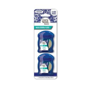 imageGuruNanda Waxed Dental Floss Tape  Smooth Glide for Sensitive Gums and Teeth  Cool Mint Flavor  2x100 Yards  Pack of 2100 Foot Pack of 2